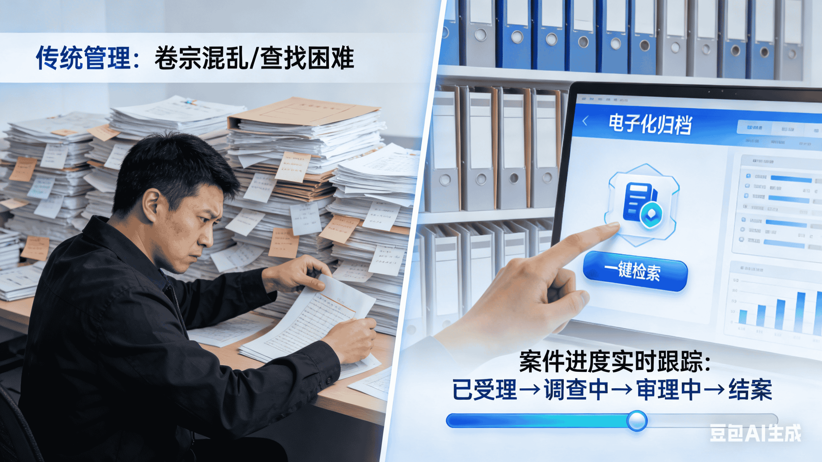 案件卷宗管理混乱